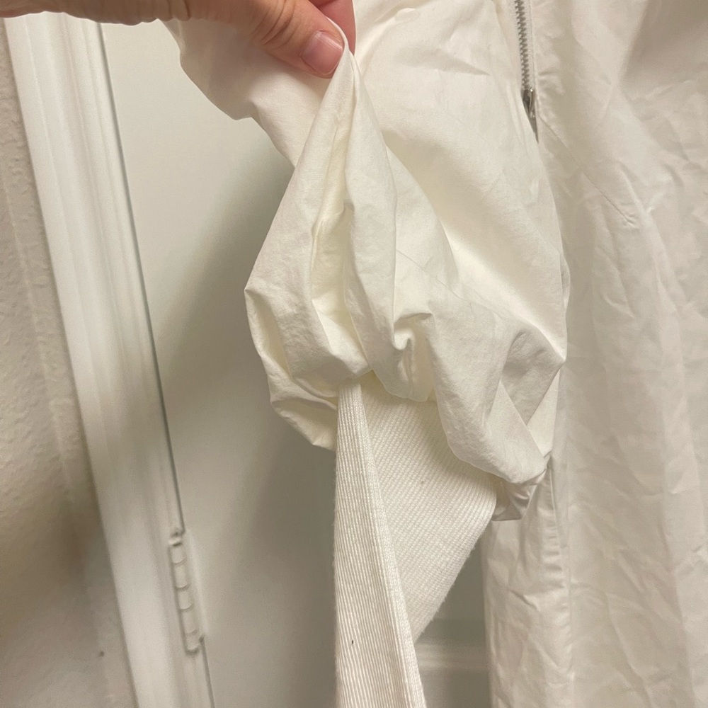 Beulah White Button Down Zipper Blouse - image 5